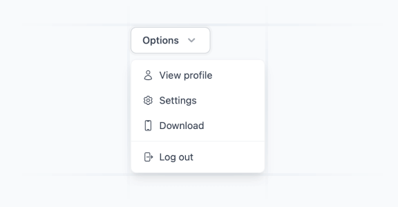 Tailwind CSS Dropdown component
